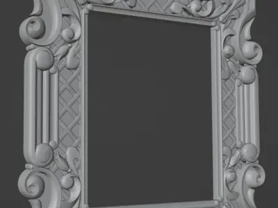 frame 3D model for cnc and 3d printer 3D print model