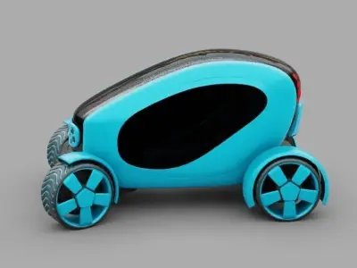 URBAN POD  rigged 3D model