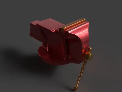 Bench vice   Low-poly 3D model