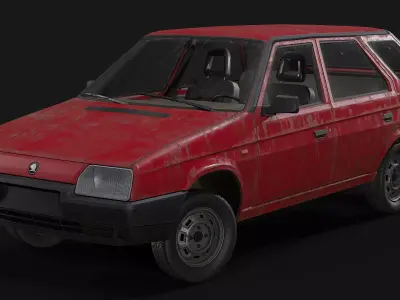 Skoda - Forman Low-poly 3D model