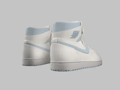 Nike Jordan gray 3D model