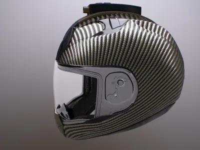 Motorcycle Helmet Low-poly 3D model