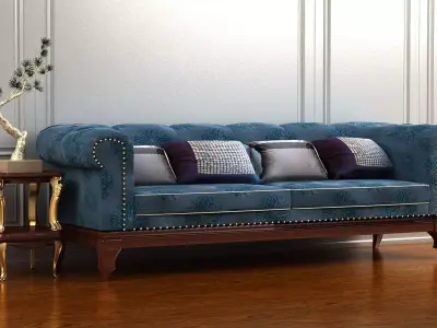 cabinet cabinet wardrobe sofa bed table bookshelve 3D model