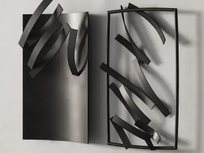 276 decorative wall art 08 artworks by Roberto Alamagno P01 3D model