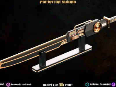 Predator Sword - Luxury Cosplay - REAL SIZE - 3D Printing  3D print model
