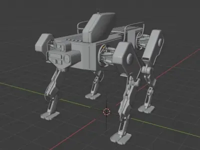 Robot Dog Free 3D model purchase