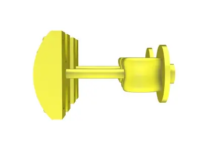 5788 luxury diamond H earring 3D print model