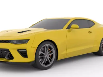 Chevrolet Camaro SS 2017 Low Poly Low-poly 3D model