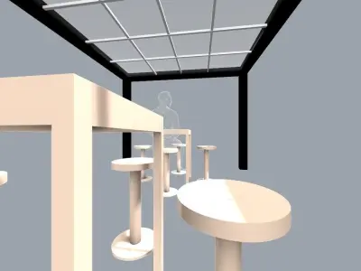 Outdoor Furniture Set Free 3D model