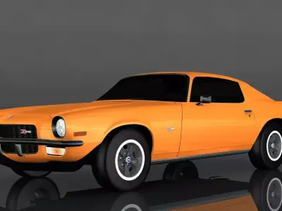 Chevrolet Camaro 1970 Low-poly 3D model