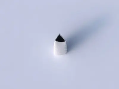 Vase curved tipping triangle 2 with relaxed large twists 3D print model