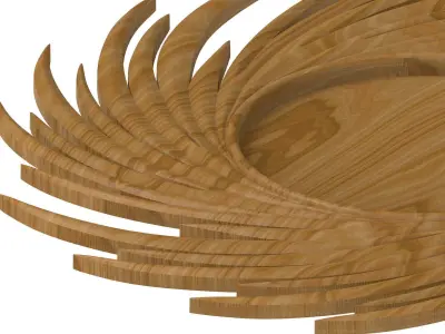 Carved picture frame STL 3D model 16
