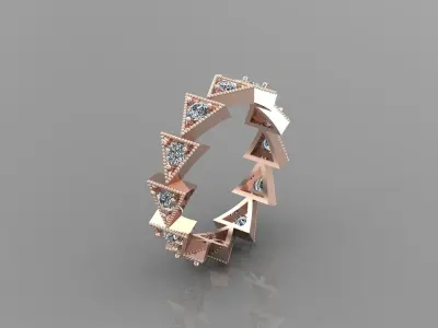 Solitaire Ring Version 1 SR39 3D model