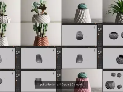 pot collection a14 5 pots