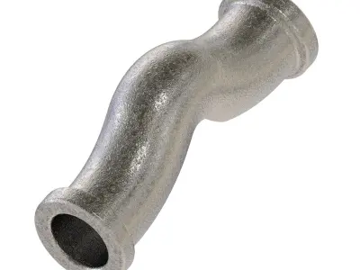 Steel Crossover Fitting 3D print model