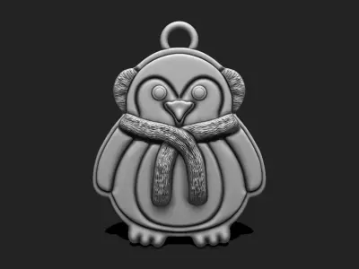 Christmas Penguin for 3D Print - Navidad - Christmas Decor 3D print model