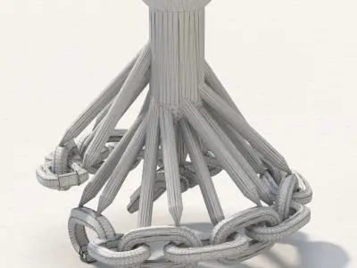 Brutal Chain Bracelet 3D print model