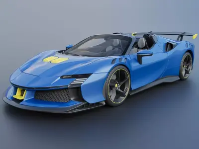 Ferrari SF90 XX Spider 3D print model
