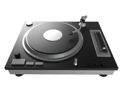 dj turntable disco dance music 3D model