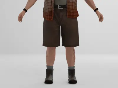 Trucker Pack Low-poly 3D model