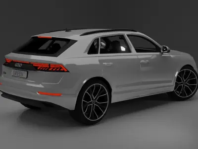 Audi Q8 Low-poly 3D model purchase