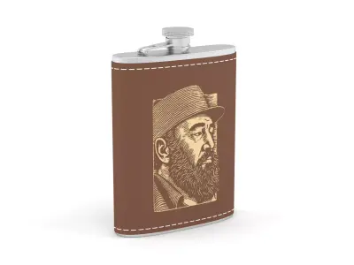 Personalized Flask Set 3D model