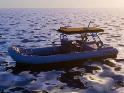 Speedboat 3D print model