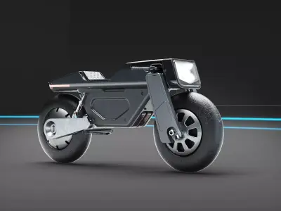 Electric motor scifi vehicle automotive ev 3D model