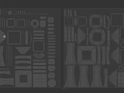 Pagoda Stone Statue Low-poly 3D model