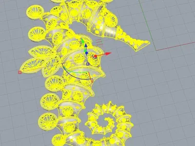 JEWEL CAVALLUCCIO MARINO HIPPOCAMPUS 3D print model