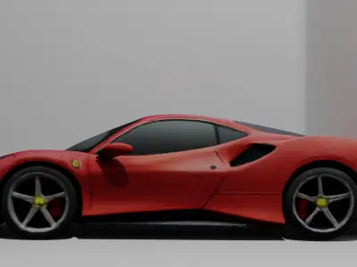 High-Performance Sports Car 3D Model  3D model