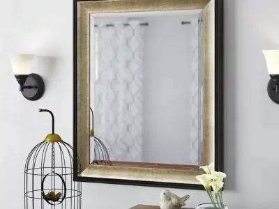 Randwick Beveled Bathroom Vanity Mirror 3D model