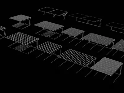 Carport pack 25K02 3D model