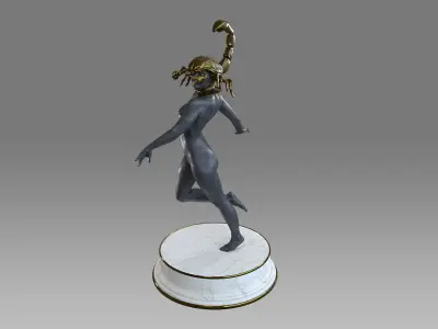Zodiac Sign Female Scorpio Low-poly 3D model