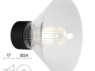 ext peacock wall light 3D model