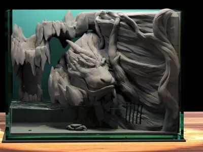 3D Aquarium Dragon Valley 3D print model