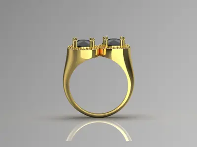 woman diamond ring jr00089 3D print model