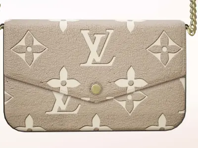 Woman Handbag Louis Vuitton Low-poly 3D model