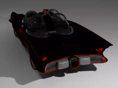batmobile 1966 3D print model