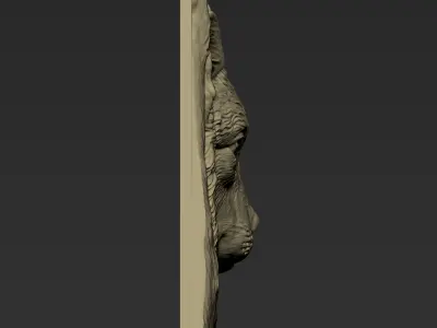 Wolf Head A141 3D print model