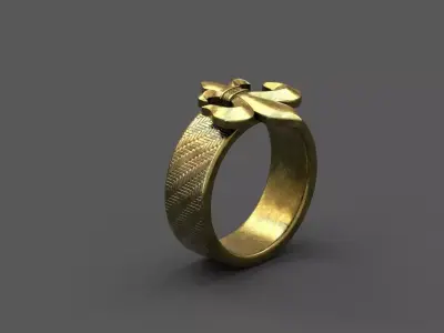 High-Quality 3D Ring Model Low-poly 3D model 16