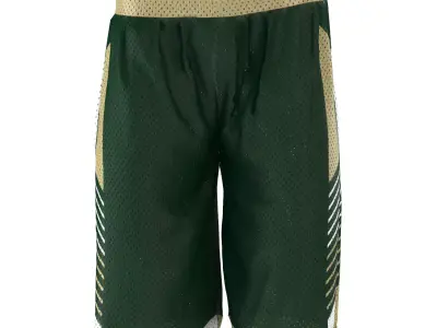 Basketball Jersey Shorts 3D model