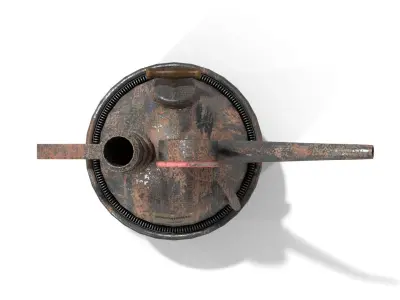 Steampunk Oilcan Low-poly 3D model