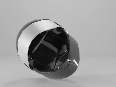 motorcycle helmet Low-poly 3D model