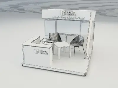 Booth Exhibition Stand a653e 3D model