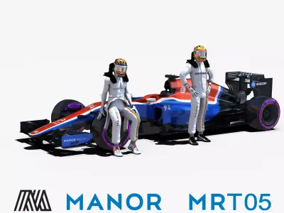 Manor MRT05 Low-poly 3D model