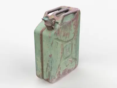 Old Fuel Canister Low-poly 3D model