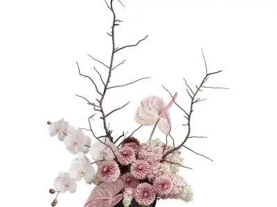 Flower In Vase 117 3D model