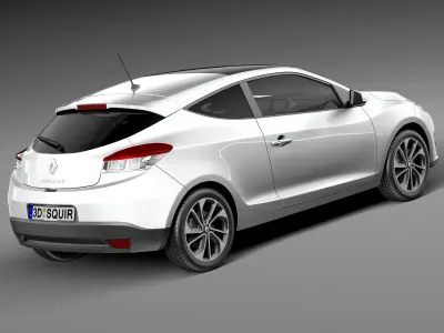 Renault Megane 3-door 2014 3D model