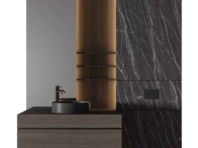 Luxury Bathroom 130 3D model